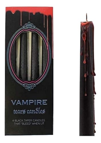 Vampire Tears Black Candles - Set of 4