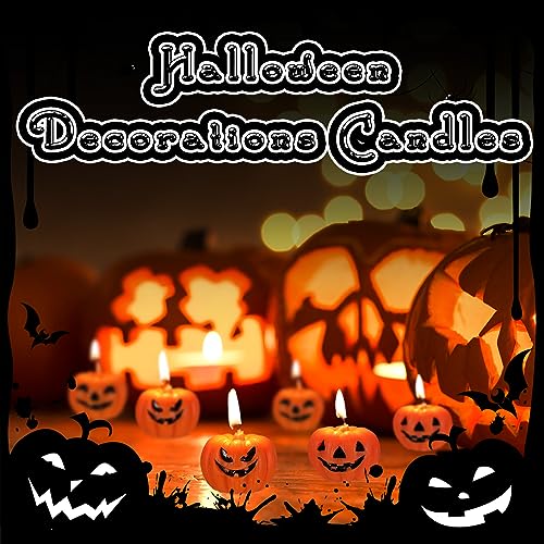 Cute Pumpkin Candle Set for Halloween Decor