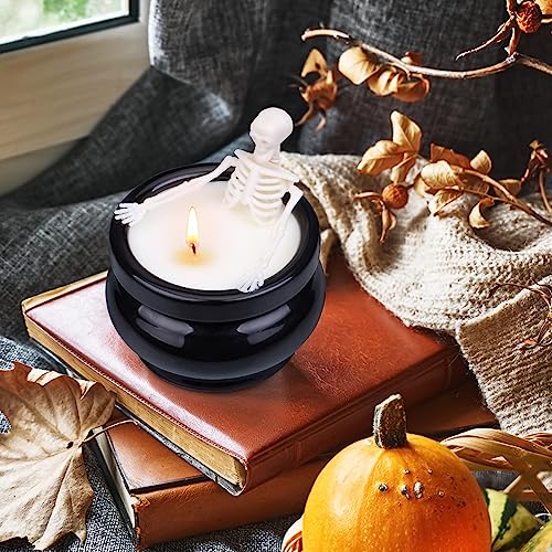 Gothic Skeleton Candle Halloween Home Decor