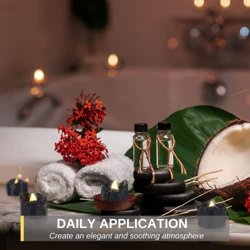 24-Pack Flameless Black Melting Halloween Tea Lights