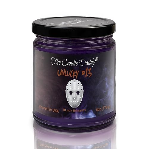 Unlucky #13 Black Bouquet Horror Candle 6 Oz