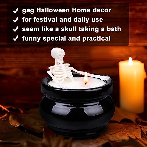 Gothic Skeleton Candle Halloween Home Decor