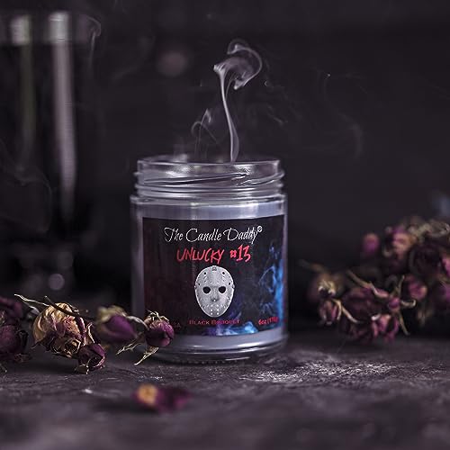 Unlucky #13 Black Bouquet Horror Candle 6 Oz