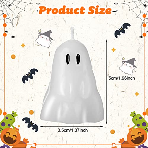 10 Ghost Candles for Halloween Party Decor