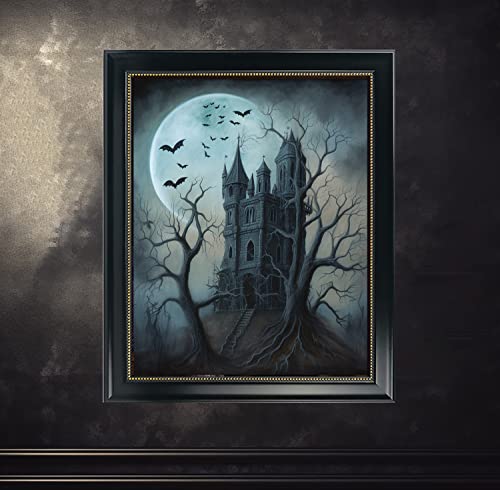 Haunted House Gothic Art Print – 14x11 Inches