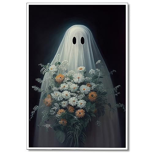 Funny Ghosts Canvas Art for Spooky Room Decor