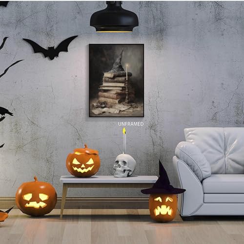 Gothic Vintage Halloween Canvas Wall Art Poster