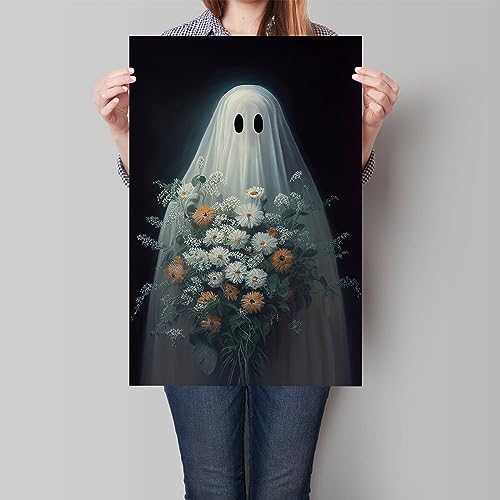 Funny Ghosts Canvas Art for Spooky Room Decor
