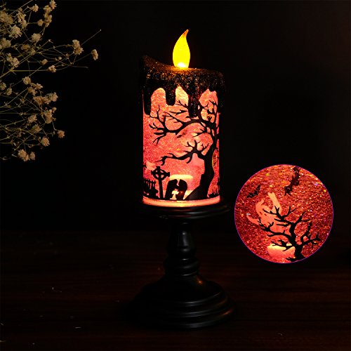 Spooky Snow Globe Candles for Halloween Decor