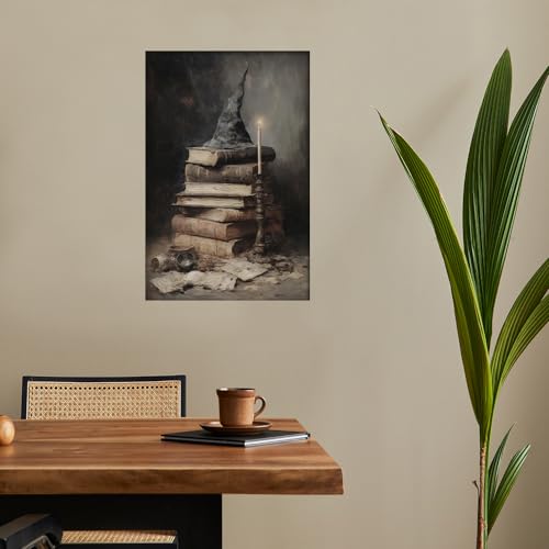 Gothic Vintage Halloween Canvas Wall Art Poster