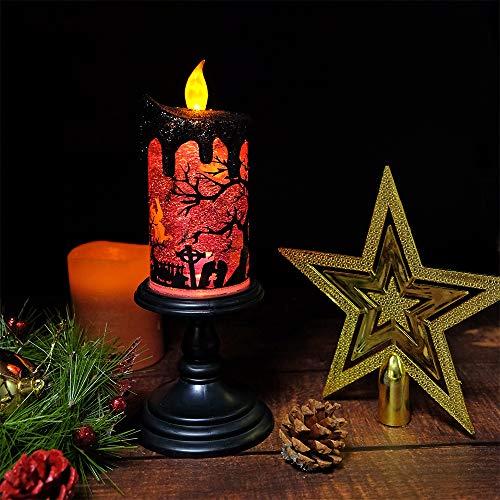 Spooky Snow Globe Candles for Halloween Decor