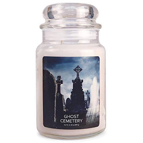 Ghost Cemetery Scented Candle in Apothecary Jar