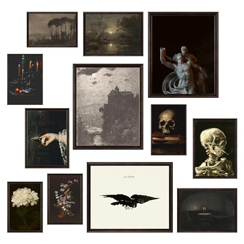 Gothic Dark Academia Halloween Room Decor Prints