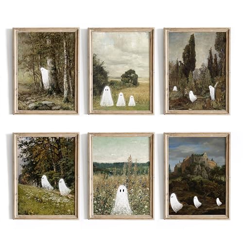 Cute Ghost Wall Art - Vintage Halloween Decor