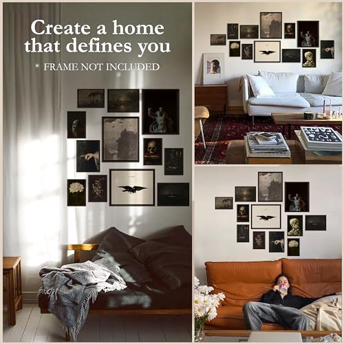 Gothic Dark Academia Halloween Room Decor Prints