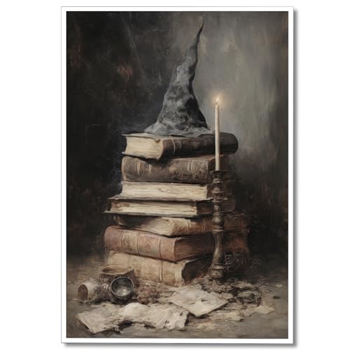 Vintage Witchy Spells Halloween Wall Art Print