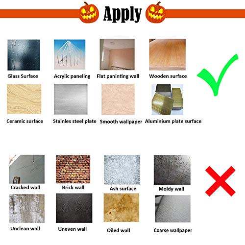 Spooky Halloween Wall Stickers: Witch, Bats & Pumpkin