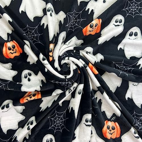 Spooky Jack O'Lanterns Throw Blanket for Halloween