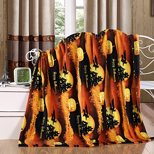 Ultra Plush Halloween Themed Fleece Throw Blanket