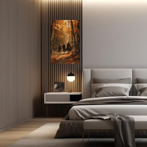 Haunting Witches in Maple Forest Wall Art