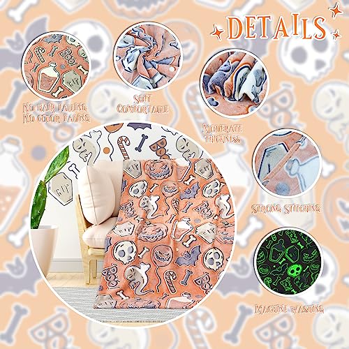 Cozy Pumpkin Plush Halloween Kids' Blanket