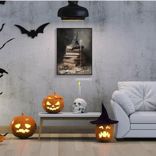 Vintage Witchy Spells Halloween Wall Art Print