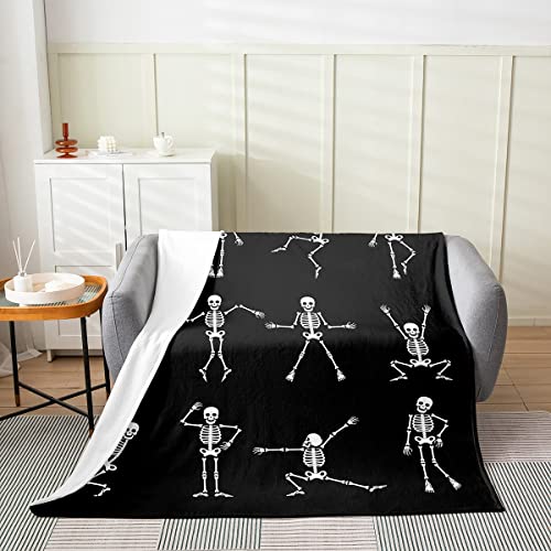Sugar Skull Halloween Throw Blanket - 50x60 Fleece