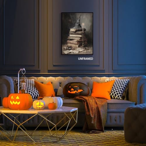 Vintage Witchy Spells Halloween Wall Art Print