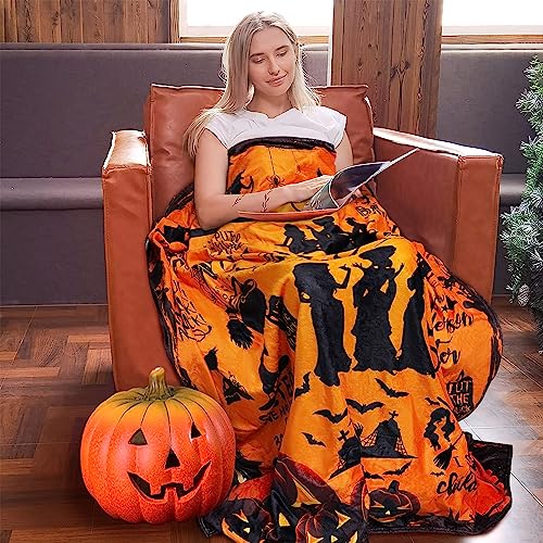 Witch Blanket - Cozy Halloween Throw for Decor