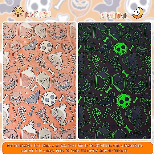 Cozy Pumpkin Plush Halloween Kids' Blanket