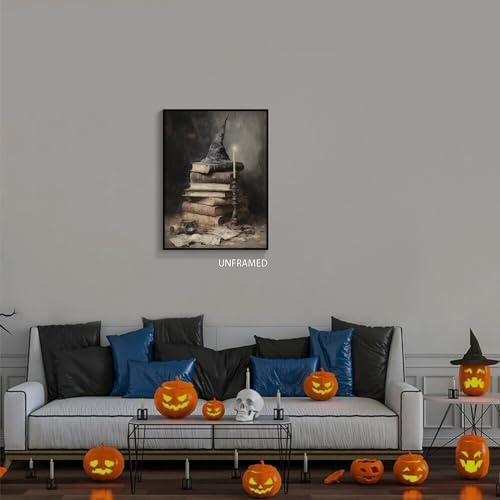 Vintage Witchy Spells Halloween Wall Art Print