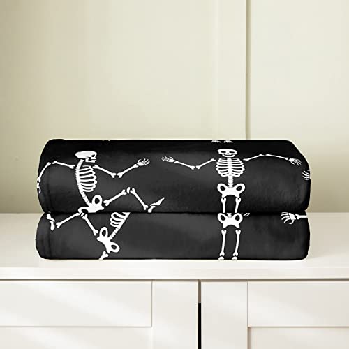 Sugar Skull Halloween Throw Blanket - 50x60 Fleece