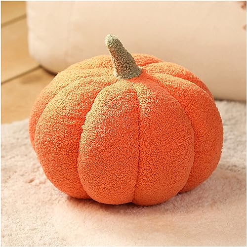 3D Pumpkin Plush Throw Pillow for Halloween Decor