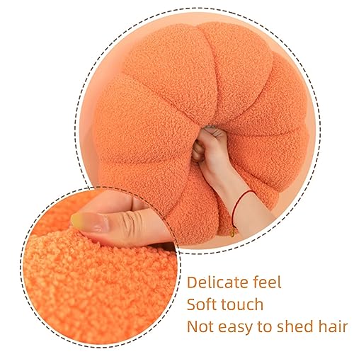 3D Pumpkin Plush Throw Pillow for Halloween Decor