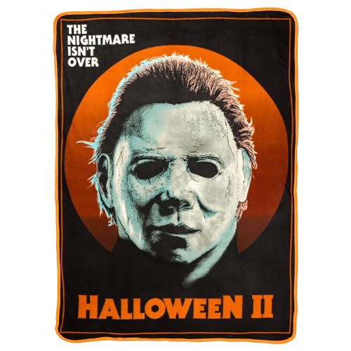Spooky Mike Mask Fleece Throw Blanket 45" x 60