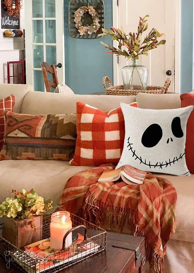 Nightmare Before Christmas Halloween Throw Pillow Cover
