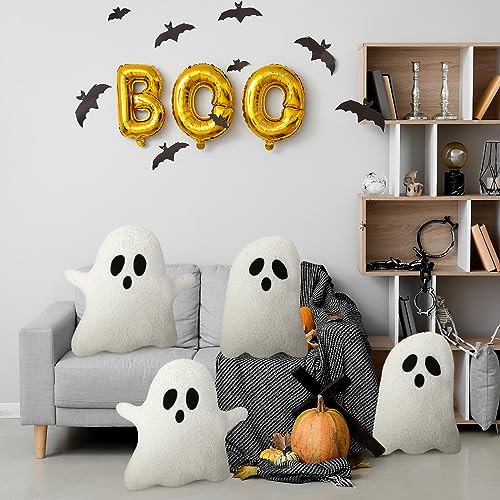 Set of 4 Spooky Halloween Throw Pillows