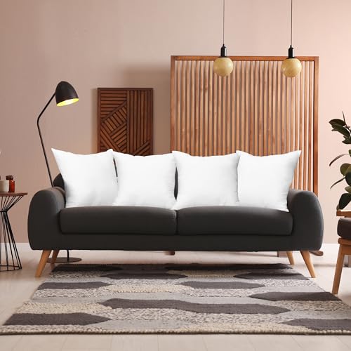 Spooky White Throw Pillows Set for Halloween Decor