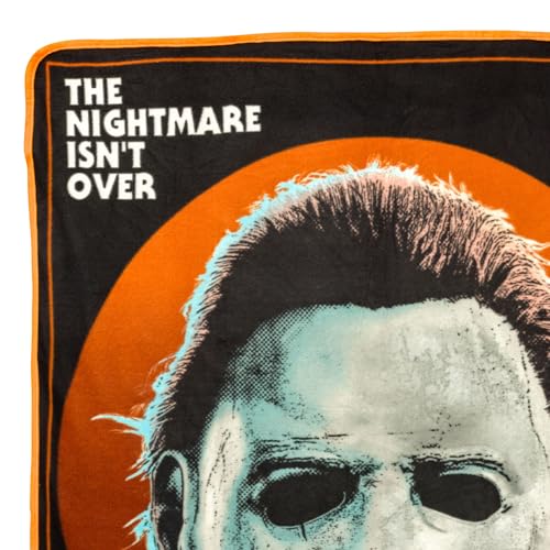 Spooky Mike Mask Fleece Throw Blanket 45" x 60