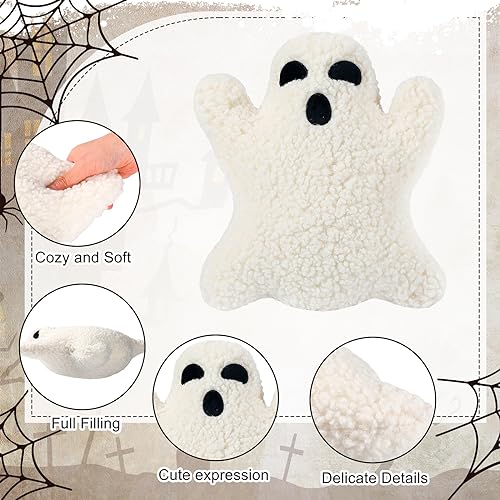 Cute Ghost Throw Pillows for Halloween Decor