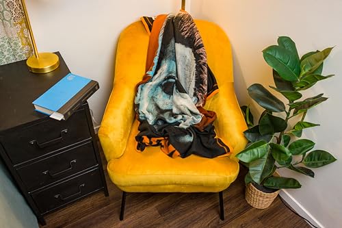 Spooky Mike Mask Fleece Throw Blanket 45" x 60