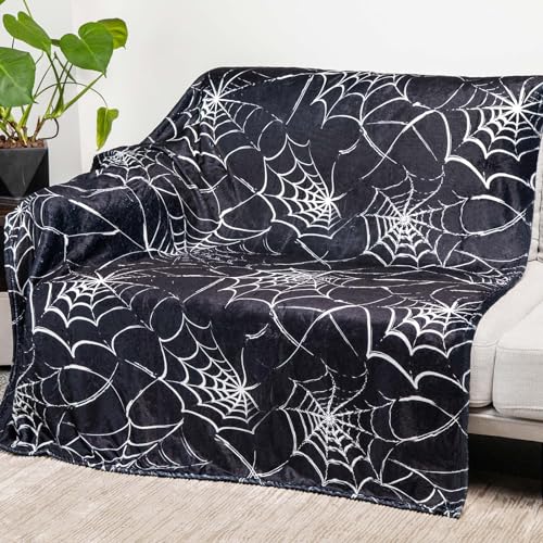 Gothic Spider Web Throw Blanket 50x60 Inch