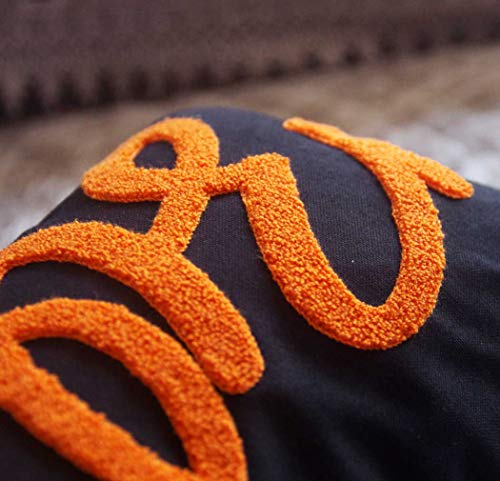 Boo Embroidered Halloween Decorative Pillow Cover