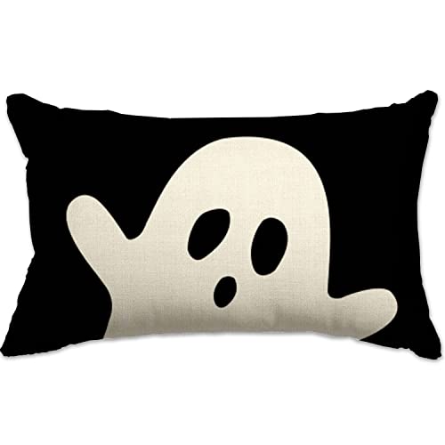 Ghost Halloween Lumbar Pillow Cover for Home Decor