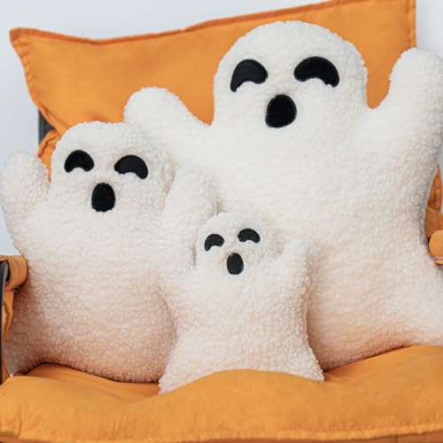Ghost-Shaped Halloween Pillow for Spooky Decor