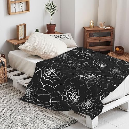 Gothic Spider Web Throw Blanket 50x60 Inch