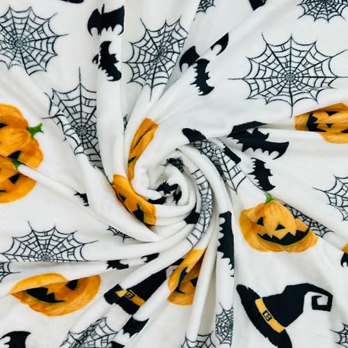 Spooky Spider Webs Fleece Halloween Throw Blanket