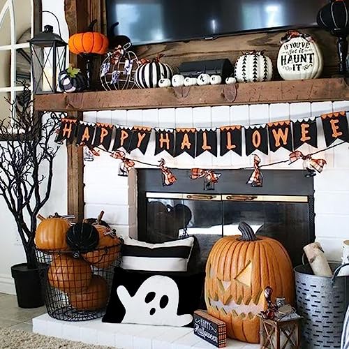 Ghost Halloween Lumbar Pillow Cover for Home Decor