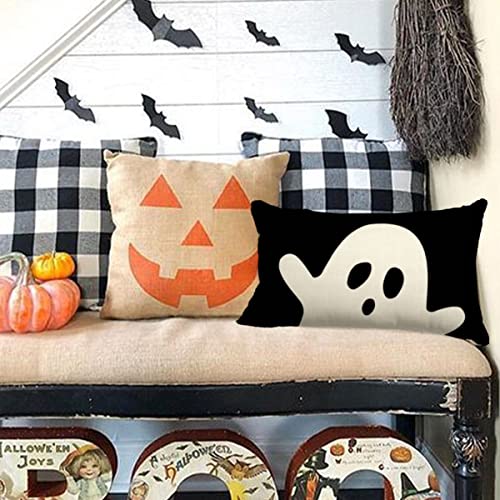 Ghost Halloween Lumbar Pillow Cover for Home Decor