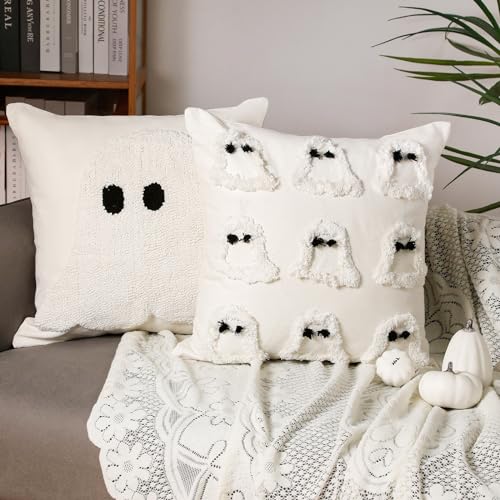 Spooky Ghost Halloween Pillow Covers - 2 Pack